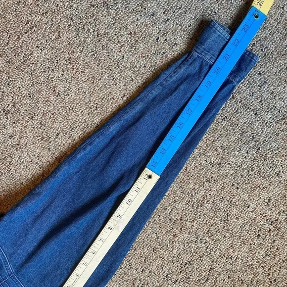 VTG Y2K Casey & Max Cotton Denim Button Up Shirt Leaf Floral Embroidery Women M - Picture 3 of 7